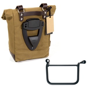 Bolsa lateral lona 10l-14l + royal enfield guerrilla 450 marco izquierdo