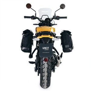 Bolsa lateral lona 10l-14l + royal enfield guerrilla 450 marco derecho