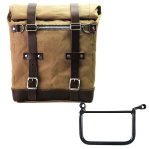 Alforja scram en lona 22l-30l + cuadro royal enfield himalayan 450 (2024 en adelante) izquierdo