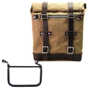 Alforja scram en lona 22l-30l + royal enfield himalayan 450 (2024 en adelante) marco derecho