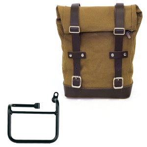 Bolsa de lona 10l-14l + bmw ce 02 marco derecho