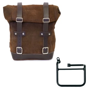 Bolsa de cuero 10l-14l + bmw ce 02 chasis izquierdo