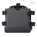 Portabolsa de aluminio con frontal ajustable de hypalon y enganche rápido + husqvarna 125-250-401 (2024 en adelante) chasis izqu