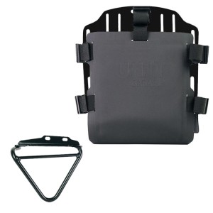 Portabolsa de aluminio con frontal ajustable de hypalon y enganche rápido + cuadro husqvarna 125-250-401 (2024 en adelante) dere