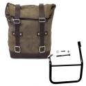 Bolso lateral en serraje + estructura caballero sx