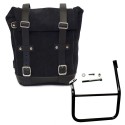 Bolso lateral en serraje + estructura caballero sx