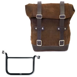 Bolsa de cuero 10l-14l + chasis moto guzzi v85 tt (2024 en adelante) derecha