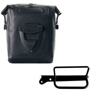 Bolso lateral khali de tpu + bastidor izquierdo royal enfield