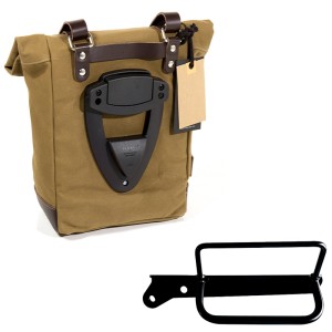 Bolsa de lona 10l-14l + bastidor izquierdo royal enfield hunter 350
