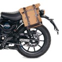 Bolsa de lona 10l-14l + bastidor izquierdo royal enfield hunter 350
