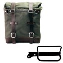 Alforja scram en lona 22l-30l + bastidor izquierdo royal enfield hunter 350