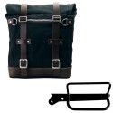 Alforja scram en lona 22l-30l + bastidor izquierdo royal enfield hunter 350