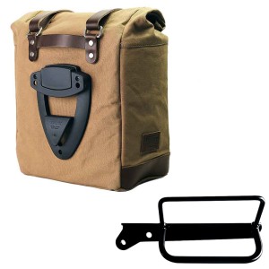 Alforja scram en lona 22l-30l + bastidor izquierdo royal enfield