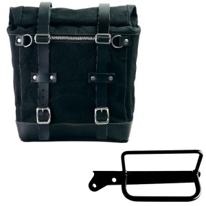 Alforja scram en lona 22l-30l + bastidor izquierdo royal enfield