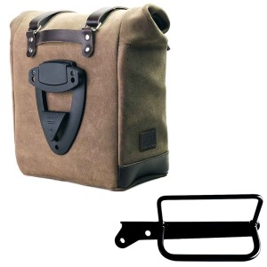 Bolso lateral scram en serraje 22l-30l + bastidor izquierdo royal enfield hunter 350