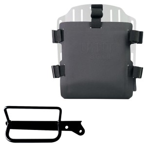 Portabolsa de aluminio con frontal ajustable de hypalon y enganche rápido + bastidor derecho royal enfield hunter 350