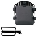 Portabolsa de aluminio con frontal ajustable de hypalon y enganche rápido + bastidor derecho royal enfield