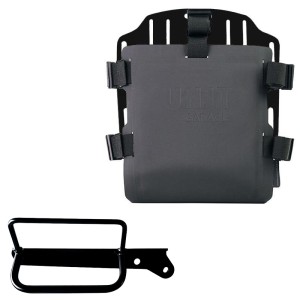 Portabolsa de aluminio con frontal ajustable de hypalon y enganche rápido + bastidor derecho royal enfield
