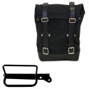 Bolsa de lona 10l-14l + bastidor derecho royal enfield