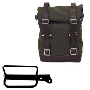 Bolsa de lona 10l-14l + bastidor derecho royal enfield
