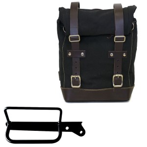 Bolsa de lona 10l-14l + bastidor derecho royal enfield
