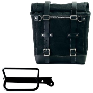 Alforja scram en lona 22l-30l + bastidor derecho royal enfield hunter 350