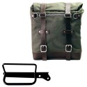 Alforja scram en lona 22l-30l + bastidor derecho royal enfield hunter 350