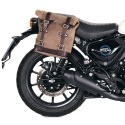 Bolsa de cuero 10l-14l + bastidor derecho royal enfield hunter 350