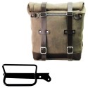 Bolso lateral scram en serraje 22l-30l + bastidor derecho royal enfield hunter 350