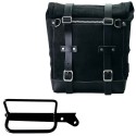 Bolso lateral scram en serraje 22l-30l + bastidor derecho royal enfield hunter 350
