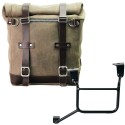 Bolso lateral scram en serraje 22l-30l + cuadro honda crf1100l africa twin & adventure sports (2024 en adelante) izquierdo