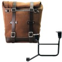 Bolso lateral scram en serraje 22l-30l + cuadro honda crf1100l africa twin & adventure sports (2024 en adelante) izquierdo