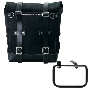 Bolso lateral scram en serraje 22l-30l + bmw r12 g/s bastidor izquierdo