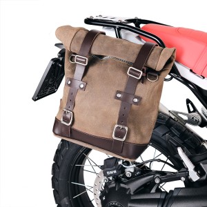 Bolsa de cuero 10l-14l + bmw r12 g/s bastidor derecho