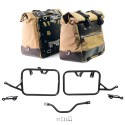 Par de alforjas laterales cult canvas 40l - 50l + par de placas de aluminio + bastidores bmw r12 g/s