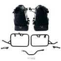 Par de alforjas laterales cult canvas 40l - 50l + par de placas de aluminio + bastidores bmw r12 g/s