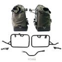 Par de alforjas laterales cult canvas 40l - 50l + par de placas de aluminio + bastidores bmw r12 g/s