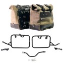 Par de alforjas laterales cult en serraje 40l - 50l + placa de aluminio + bastidores bmw r12 g/s