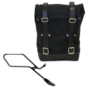Bolsa de lona 10l-14l + marco derecho de la triumph bonneville bobber