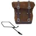Bolsa de cuero 10l-14l + marco derecho de la triumph bonneville bobber