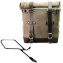 Bolso lateral scram en serraje 22l-30l + marco derecho de la triumph bonneville bobber