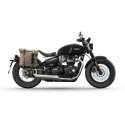 Bolso lateral scram en serraje 22l-30l + marco derecho de la triumph bonneville bobber