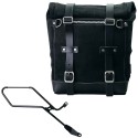 Bolso lateral scram en serraje 22l-30l + marco derecho de la triumph bonneville bobber