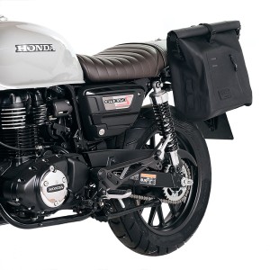 Bolso lateral khali de tpu + chasis honda gb350s izquierdo