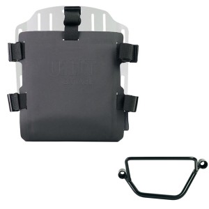 Portabolsa de aluminio con frontal ajustable de hypalon y enganche rápido + chasis honda gb350s izquierdo