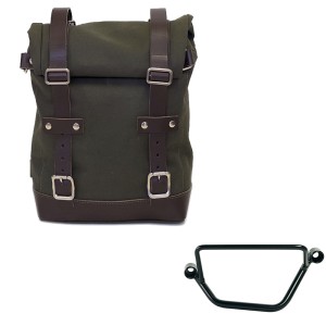 Bolsa de lona 10l-14l + chasis honda gb350s izquierdo