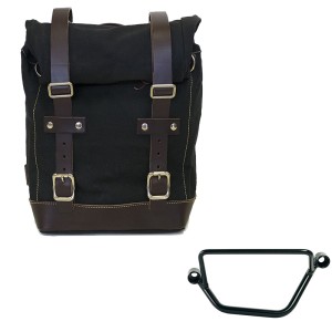 Bolsa de lona 10l-14l + chasis honda gb350s izquierdo