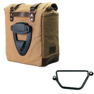 Alforja scram en lona 22l-30l + chasis honda gb350s izquierdo