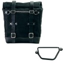 Alforja scram en lona 22l-30l + chasis honda gb350s izquierdo