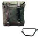 Alforja scram en lona 22l-30l + chasis honda gb350s izquierdo